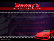 Tablet Screenshot of deweysdetailing.com